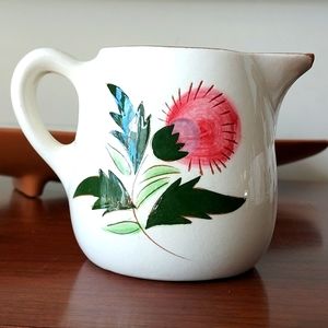 2 for $20 ☀️MCM Stangl Thistle pattern Pottery creamer pitcher cup with handle